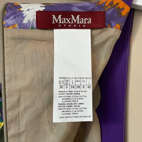 Max Mara Studio Floral Midi Dress( Size: 6) - Picture 4 of 5